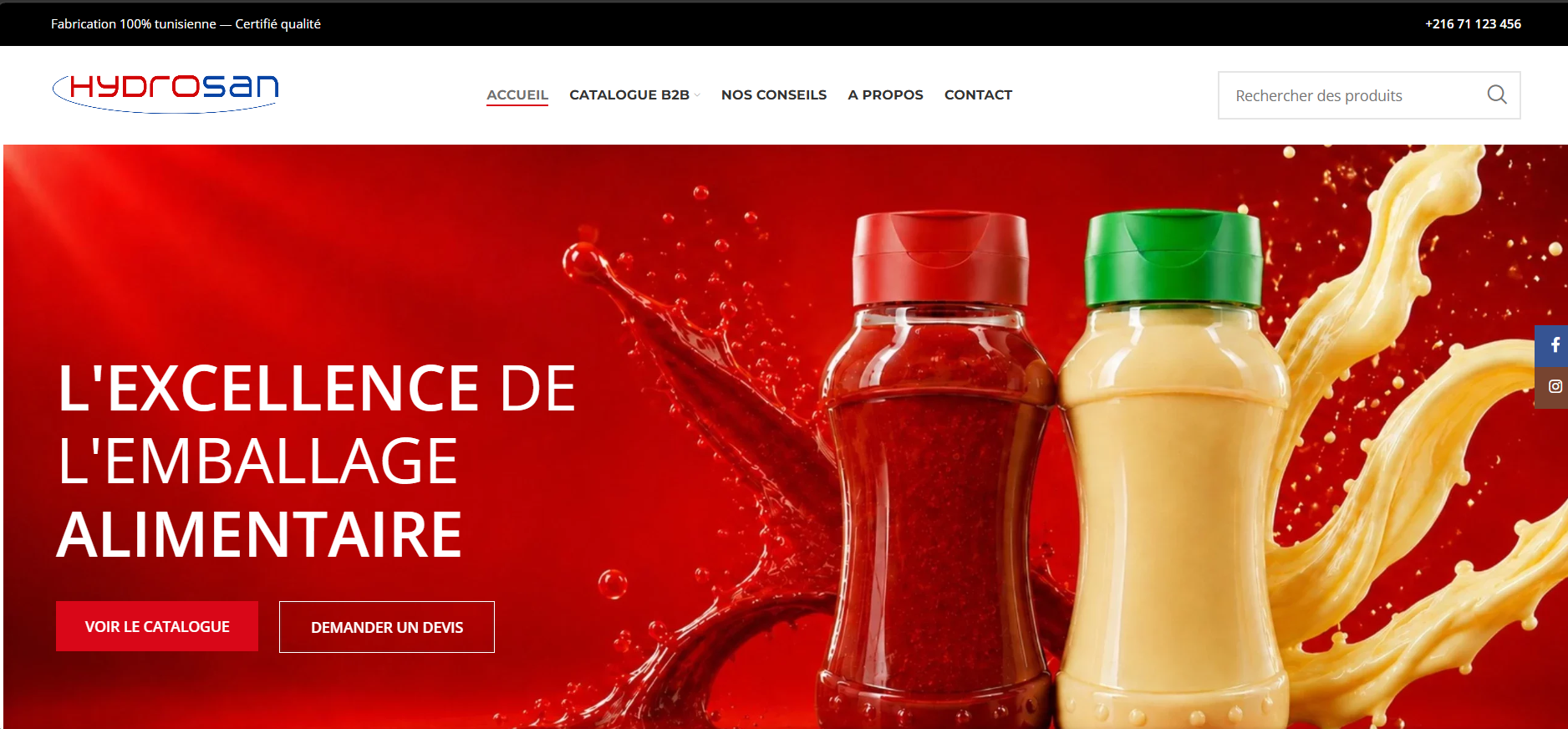 Hydrosan - Site E-commerce Industriel